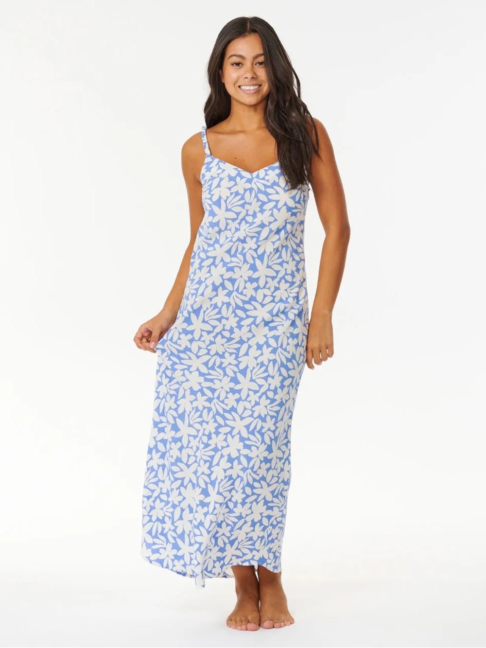 Rip Curl Lavender and White Floral Midi Dress